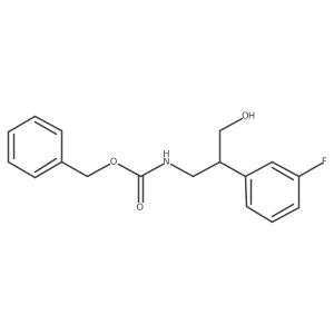 benzyl N-[2-(3-fluorophenyl)-3-hydroxypropyl]carbamate Structure