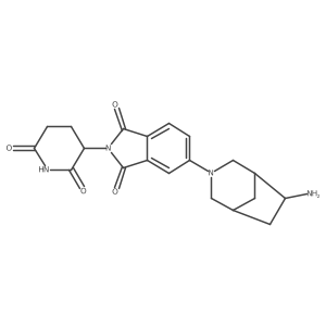 5-{6-amino-3-azabicyclo[3.2.1]octan-3-yl}-2-(2,6-dioxopiperidin-3-yl)-2,3-dihydro-1H-isoindole-1,3-dione结构式