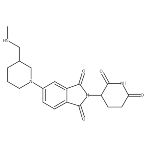 2-(2,6-dioxopiperidin-3-yl)-5-{3-[(methylamino)methyl]piperidin-1-yl}-2,3-dihydro-1H-isoindole-1,3-dione结构式