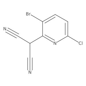2-(3-Bromo-6-chloropyridin-2-yl)malononitrile结构式