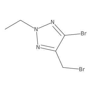 4-bromo-5-(bromomethyl)-2-ethyl-2H-1,2,3-triazole Structure