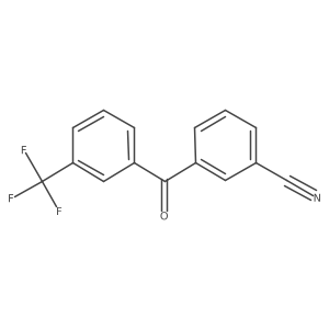 3-[3-(Trifluoromethyl)benzoyl]benzonitrile结构式