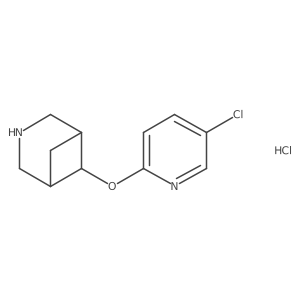 (1R,5S,6r)-6-[(5-chloropyridin-2-yl)oxy]-3-azabicyclo[3.1.1]heptane hydrochloride结构式