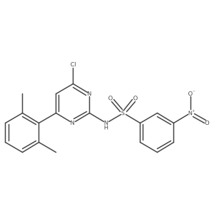 N-(4-chloro-6-(2,6-dimethylphenyl)pyrimidin-2-yl)-3-nitrobenzenesulfonamide结构式
