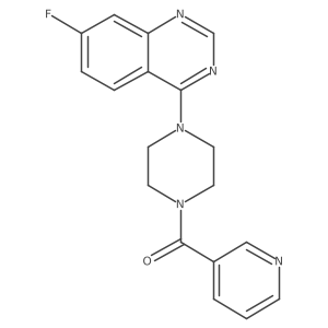 7-Fluoro-4-[4-(pyridine-3-carbonyl)piperazin-1-yl]quinazoline Structure