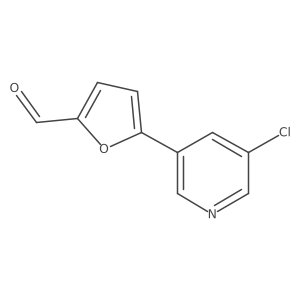 5-(5-Chloropyridin-3-yl)furan-2-carbaldehyde Structure