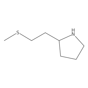 2-[2-(Methylthio)ethyl]pyrrolidine Structure