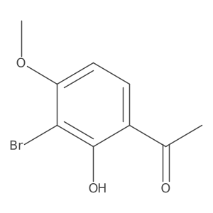 1-(3-Bromo-2-hydroxy-4-methoxyphenyl)ethanone结构式