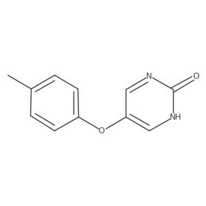 2(1H)-Pyrimidinone, 5-(4-methylphenoxy)- Structure