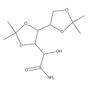 3,4;5,6-di-O-isopropylidene-D-gluconic amide Structure