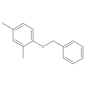 1-(Benzyloxy)-4-iodo-2-methylbenzene结构式
