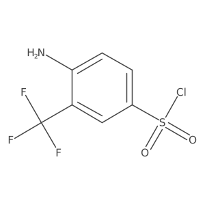 4-Amino-3-(trifluoromethyl)benzene-1-sulfonyl chloride Structure