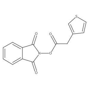 1,3-Dioxoisoindolin-2-yl 2-(thiophen-3-yl)acetate结构式