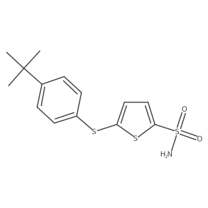 2-Thiophenesulfonamide,5-[[4-(1,1-dimethylethyl)phenyl]thio]- Structure