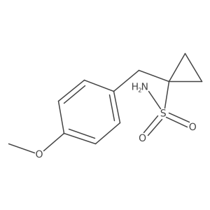 1-[(4-Methoxyphenyl)methyl]cyclopropane-1-sulfonamide Structure