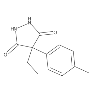 4-ethyl-4-(p-tolyl)pyrazolidine-3,5-dione结构式