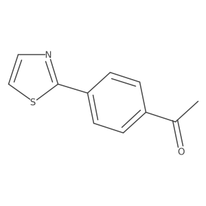 1-(4-(Thiazol-2-yl)phenyl)ethanone结构式