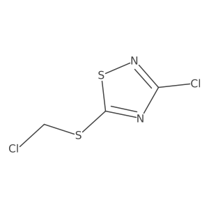 3-Chloro-5-[(chloromethyl)thio]-1,2,4-thiadiazole Structure