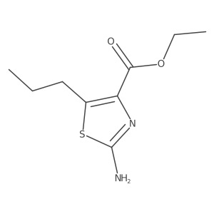 Ethyl 2-amino-5-propyl-4-thiazolecarboxylate Structure