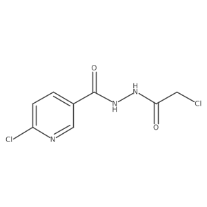 6-Chloro-nicotinic Acid N'-(2-chloro-acetyl)-hydrazide Structure