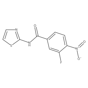 4-Nitro-3-fluoro-N-thiazol-2-yl-benzamide Structure