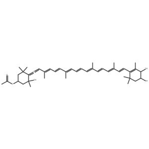Corbiculaxanthin-3'-acetate Structure