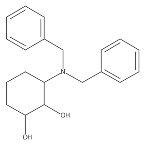 rel-(1R,2S,3S)-3-(dibenzylamino)cyclohexane-1,2-diol结构式