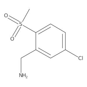 (5-Chloro-2-(methylsulfonyl)phenyl)methanamine结构式