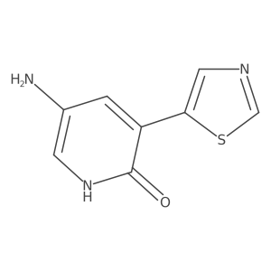 5-Amino-3-thiazol-5-ylpyridin-2-ol结构式