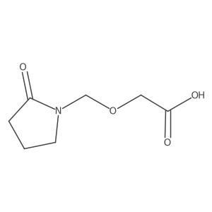 2-[(2-Oxopyrrolidin-1-yl)methoxy]acetic acid结构式