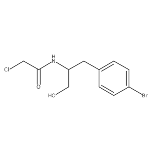 N-[2-(4-Bromophenyl)-1-(hydroxymethyl)ethyl]-2-chloroacetamide结构式