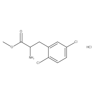 methyl (2R)-2-amino-3-(2,5-dichlorophenyl)propanoate hydrochloride Structure