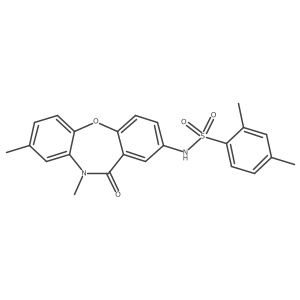 N-(8,10-dimethyl-11-oxo-10,11-dihydrodibenzo[b,f][1,4]oxazepin-2-yl)-2,4-dimethylbenzenesulfonamide Structure