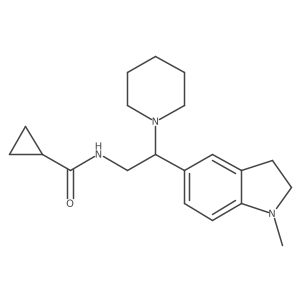 N-(2-(1-methylindolin-5-yl)-2-(piperidin-1-yl)ethyl)cyclopropanecarboxamide Structure