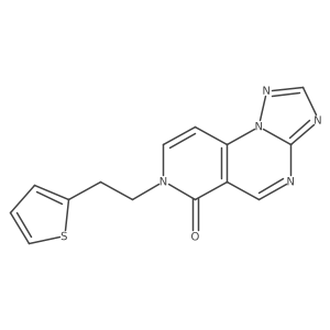7-[2-(thiophen-2-yl)ethyl]pyrido[3,4-e][1,2,4]triazolo[1,5-a]pyrimidin-6(7H)-one Structure