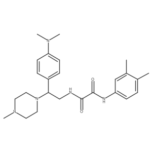 N1-(2-(4-(dimethylamino)phenyl)-2-(4-methylpiperazin-1-yl)ethyl)-N2-(3,4-dimethylphenyl)oxalamide Structure