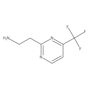 2-(4-Trifluoromethyl-pyrimidin-2-YL)-ethylamine结构式
