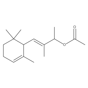 alpha-Isomethylionyl acetate, (2R)-(-)-结构式