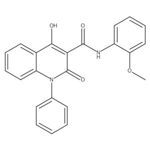 4-hydroxy-N-(2-methoxyphenyl)-2-oxo-1-phenyl-1,2-dihydroquinoline-3-carboxamide Structure
