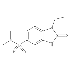 1-ethyl-N,N-dimethyl-2-oxo-2,3-dihydro-1H-1,3-benzodiazole-5-sulfonamide Structure