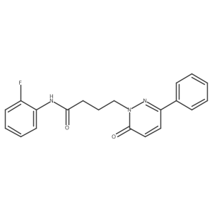 N-(2-fluorophenyl)-4-(6-oxo-3-phenylpyridazin-1(6H)-yl)butanamide结构式