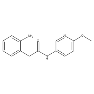 2-Amino-N-(6-methoxy-3-pyridinyl)benzeneacetamide结构式