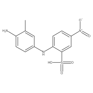 2-[(4-Amino-3-methylphenyl)amino]-5-nitrobenzenesulfonic acid Structure