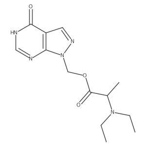 Allopurinol,1,N,N-diethylalanyloxymethyl- Structure