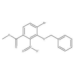 Methyl 3-(benzyloxy)-4-bromo-2-nitrobenzoate Structure