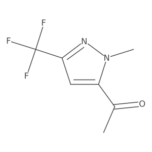 1-[1-methyl-3-(trifluoromethyl)-1H-pyrazol-5-yl]ethanone Structure