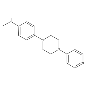 N-methyl-4-(4-(pyridin-4-yl)piperazin-1-yl)aniline Structure