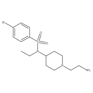 n-[1-(2-Amino-ethyl)-piperidin-4-yl]-4-bromo-n-ethyl-benzenesulfonamide结构式