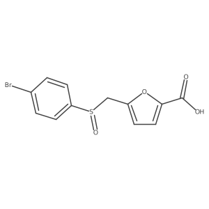 5-{[(4-Bromophenyl)sulfinyl]methyl}-2-furoic acid Structure