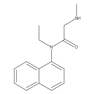 N-Ethyl-2-(methylamino)-N-1-naphthalenylacetamide Structure